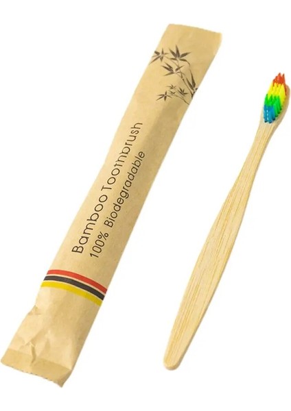 Adet Çevre Dostu Diş Fırçası Su Geçirmez Bambu Diş Fırçası Taşınabilir Yetişkin Ahşap Doğal Yumuşak Diş Fırçası Ev Seyahat Otel Için (Yurt Dışından)