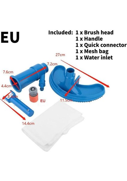 Takım Yüzme Havuzu Elektrikli Süpürge Havuz Fırçası Temizleme Aracı Gölet Çeşmesi Emme Başlığı Açık Spa Temizleyici Fırça (Ab/abd) (Yurt Dışından) fiyatları
