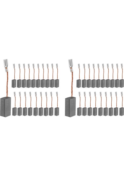 40 Adet Karbon Motor Fırçaları, Elektrikli Alet Tamir Parçaları Için Yedek Açılı Taşlama Fırçası (Yurt Dışından)