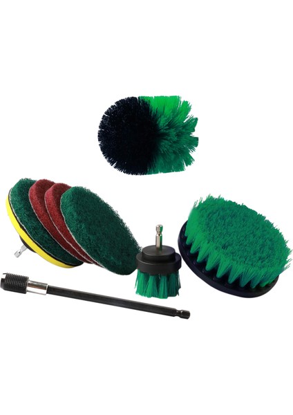 Adet Matkap Fırçası Ek Kiti Elektrikli Scrubber Matkap Fırçaları, Banyo, Mutfak, Bahçe, Zemin, Küvet, Barbekü Aleti, Otomotiv Temizleme Için 6 Inç Uzun Uzatma Uzatma (Yurt Dışından)