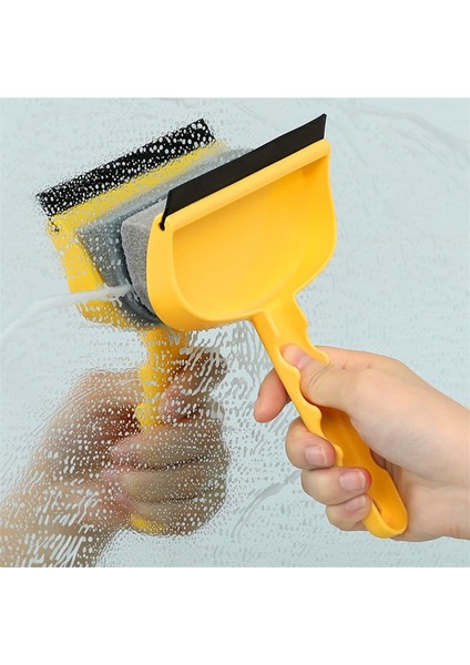 Pencere Camı Kazıyıcı Fırça Çift Amaçlı Silecek Ev Banyo Fayansı Temizleme Fırçası Araba Cam Sileceği Temizleme Araçları (Yurt Dışından)