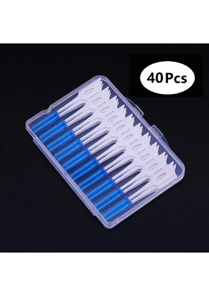 20/40 Adet Diş Arası Fırçalar Gıda Sınıfı Silikon Ultra Sıkı Kıllar Diş Arası Temizleyiciler Yumuşak Kürdan Ağız Hijyeni Aracı (Yurt Dışından)