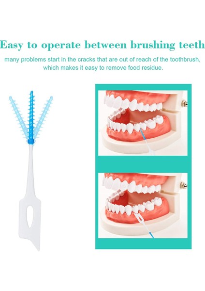 20/40 Adet Diş Arası Fırçalar Gıda Sınıfı Silikon Ultra Sıkı Kıllar Diş Arası Temizleyiciler Yumuşak Kürdan Ağız Hijyeni Aracı (Yurt Dışından) modelleri