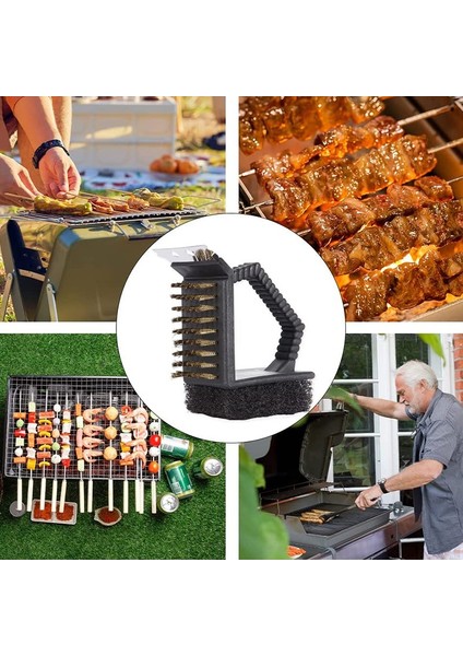 Çok Fonksiyonlu Barbekü Temizleme Fırçası Açık Kamp Barbekü Aracı Bakır Tel Fırça Üçgen Fırça (Yurt Dışından) indirimleri