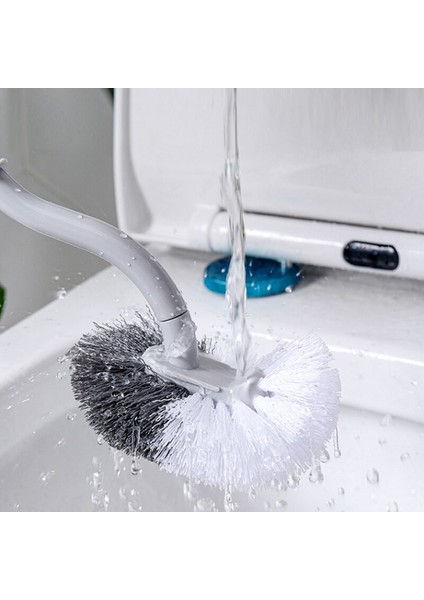 Çok Fonksiyonlu Kafa Plastik Tuvalet Fırçası Kavisli Banyo Temizleme Scrubber Bükme Kalınlaşmak Kolu Köşe Fırça Pp Tutucu (Yurt Dışından) indirimleri