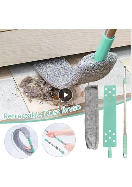 Teleskopik Toz Fırçası Uzun Saplı Boşluk Toz Temizleyici Başucu Kanepe Fırçası Temizleme Toz Giderme Fırçaları Ev Temizlik Araçları (Yurt Dışından)