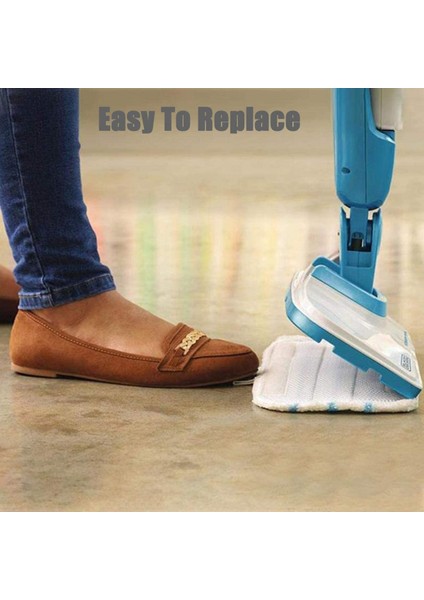 Black&decker Buharlı Paspas Yedek Kapağı Için 5'li Yıkanabilir Mikrofiber Ped Paketi FSM1616, FSM1630 ile Uyumlu (Yurt Dışından)