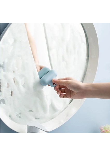 Banyo Emme Duvar Mini Cam Fırça Ayna Temizleyici Ev Temizleme Aracı Pencere Ayna Silecek Kılları Cam Temizleme-Mavi (Yurt Dışından) modelleri