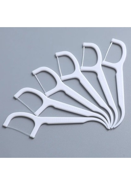 30/50/100 Adet Çanta Beyaz Diş Ipi Çekme Diş Temizleyici Çubukları Ağız Hijyeni Bakımı Diş Tek Kullanımlık Kürdan Aracı 7.5cm Temiz Ağız (Yurt Dışından)