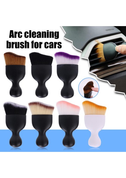 Araba Iç Detaylandırma Temizleme Fırçası Orta Konsol Temizleme Aracı Hava Çıkış Temizleme Yumuşak Fırça Aralık Toz Alma Fırçası Oto Bakım Aksesuarları (Yurt Dışından)