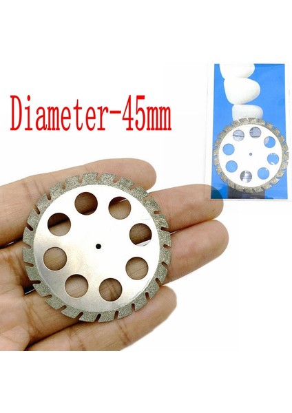 Adet Diş Laboratuvarı Parlatma Elmas Çift Taraflı Kesme Diski Diş Kesme Alçı Disk Çarkı 40 & 45MM Büyük Boy (Yurt Dışından)