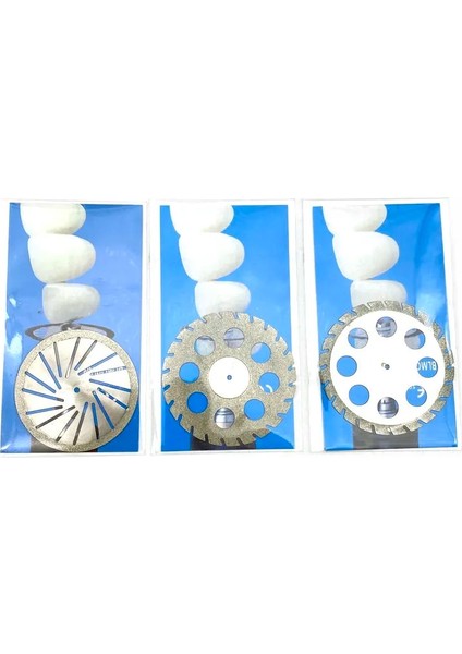 Adet Diş Laboratuvarı Parlatma Elmas Çift Taraflı Kesme Diski Diş Kesme Alçı Disk Çarkı 40 & 45MM Büyük Boy (Yurt Dışından)