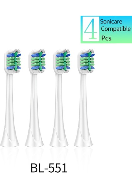 4 Adet Sonicare Diş Fırçası Kafaları Değiştirilebilir Fırça Kafası Elmas Temiz Sağlıklı Beyaz Kolay Temiz Sakız Sağlığı Powerup Flexcare Vb (Yurt Dışından)