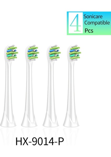 4 Adet Sonicare Diş Fırçası Kafaları Değiştirilebilir Fırça Kafası Elmas Temiz Sağlıklı Beyaz Kolay Temiz Sakız Sağlığı Powerup Flexcare Vb (Yurt Dışından)