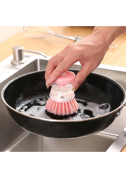 1/3 Adet Mutfak Pres Tipi Otomatik Sıvı Yıkama Fırçası Pot Bulaşık Ev Temizleme Fırçası Dağıtıcı Bulaşık Yıkama Gereçleri Aracı (Yurt Dışından) modelleri