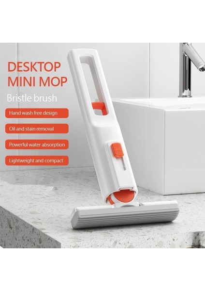Mini Sıkma Paspas Taşınabilir El Masası Banyo Araba Pencere Camı Sünger Temizleme Paspas Ev Temizlik Aracı (Yurt Dışından)