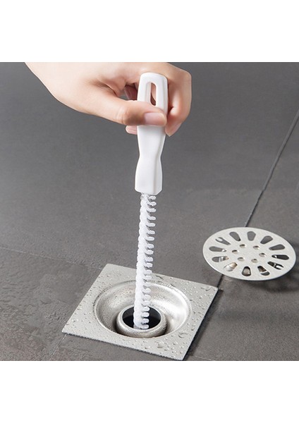 45 cm Taşınabilir Boru Tarama Şerit Saç Fırçası Temizleyici Viraj Lavabo Drenaj Temizleyici Podazz (Yurt Dışından) modelleri