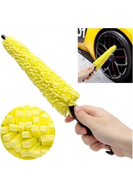[ayak Izi] Araba Jant Fırçası Lastik Temizleme Fırçası Aracı Araba Jant Scrubber Temizleyici Silgi Kolu Motosiklet Kamyon Tekerleği Araba Bakım Fırçası 2022 (Yurt Dışından)