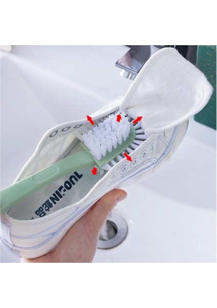 Ev Çok Fonksiyonlu Çok Yönlü Beş Taraflı Ayakkabı Yıkama Fırçası Plastik Uzun Saplı Yumuşak Kıllı Ayakkabı Fırçası 1 Adet (Yurt Dışından) fiyatları