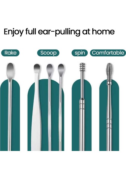 [sıcak] 6 Adettakım Kulak Temizleyici Balmumu Temizleme Paslanmaz Çelik Kulak Kiri Toplayıcı Kulak Temizleme Araçı Kaşık Kulak Kiri Sökücü Güzellik Sağlık Kulak Tıkacı (Yurt Dışından) modelleri