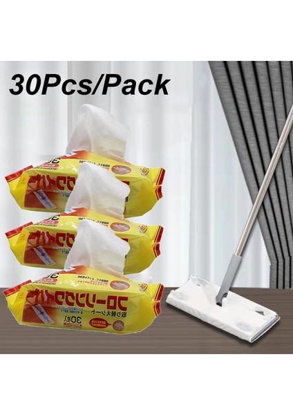 30 Adet/paket Tozsuzlaştırma Kağıt Tek Kullanımlık Mendil Temizleme Zemin Paspası Temizleme Yapışkan Toz Bezi Ev Temizlik Kaynağı (Yurt Dışından)