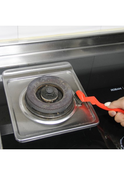 Japon Gaz Sobası Fırça Boşluk Fırçası Mutfak Malzemeleri Gaz Sobası Davlumbaz Temizleme Aracı Tel Küçük Fırça (Yurt Dışından)