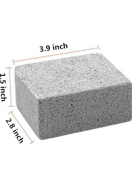 4 Paket Izgara Kalbur Temizleme Tuğla Blok, Mutfak Banyo Temizleme Pomza Bloğu, Lekeleri Çıkarmak Için Kireç Çözücü Temizleme Taşı Barbekü Temizleme (Yurt Dışından)