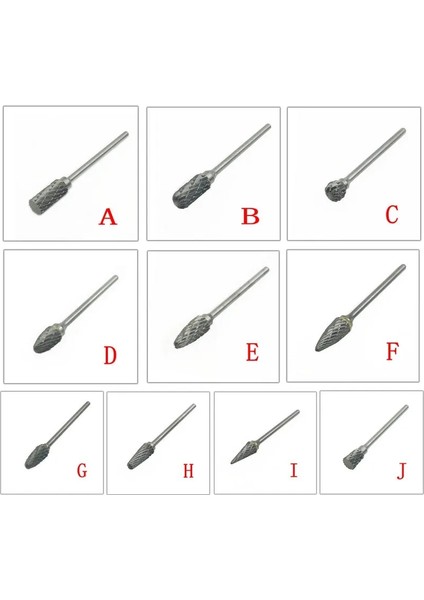 2.35X6MM Tungsten Çelik Karbür Bur Kesici Döner Aracı Çapak Çift Elmas Kesim Döner Diş Parlatma Araçları (Yurt Dışından)