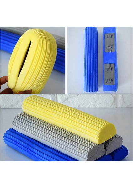 28 cm Rastgele Renk Ev Mutfak Oturma Odası Zemin Temizleme Süngeri Pva Sünger Köpük Paspas Kafası Değiştirme Seti Sıkma Paspas Kafası (Yurt Dışından) fırsatları