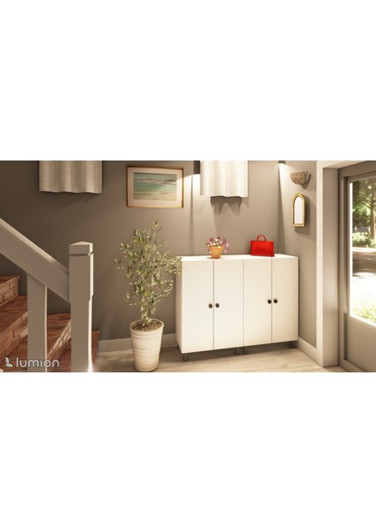 Atlas Çok Amaçlı Mutfak Banyo Ayakkabılık Dolabı 137 cm