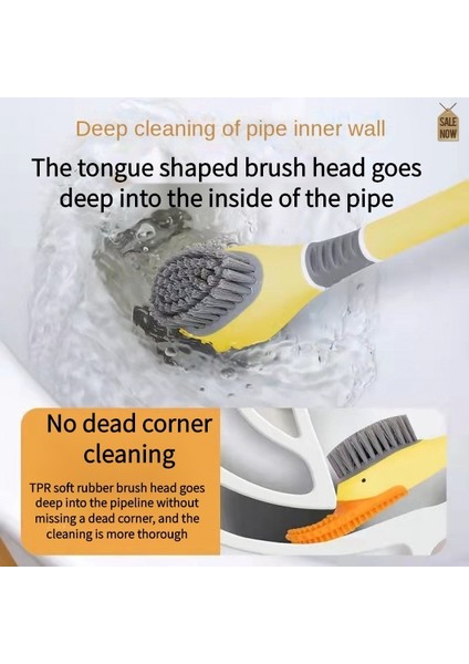 Sevimli Ördek Şekli Silikon Tuvalet Fırçası 360° Esnek Kafa Otomatik Açılır Kapanış Çift Taraflı Temizleme Araçları (Yurt Dışından) modelleri