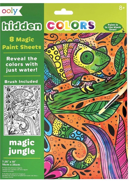 Renksiz Ooly Hidden Colors Magic Paint Boyama Seti - Magic Jungle