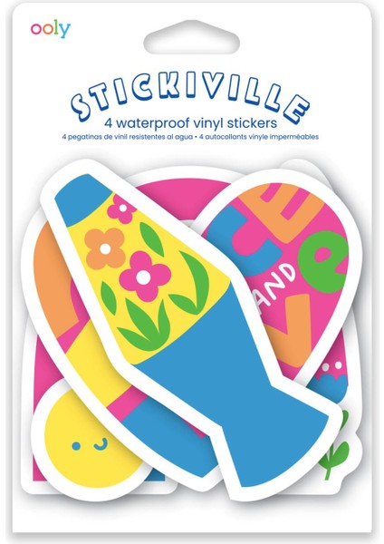 Ooly Stickiville Vinil Çıkartmalar - Peace And Love