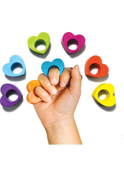 Klasik Ooly Heart Ring 6’lı Mum Boya