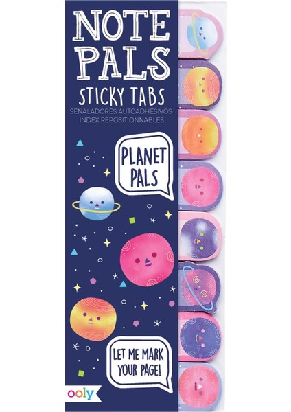 Ooly Note Pals Yapışkanlı Etiket Seti - Planet Pals