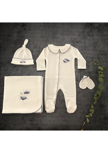 Twinkle El Işi Organik Yenidoğan Hastane Çıkış Seti Lacivert modelleri