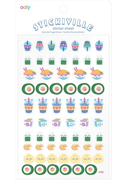 Ooly Stickiville Çıkartmalar - Ramen And Sushi