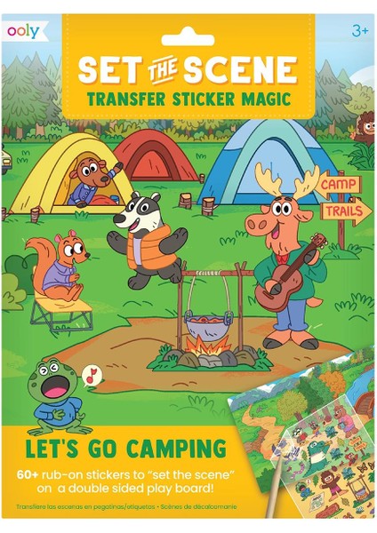 Ooly Set The Scene Transfer Çıkartma Seti - Let’s Go Camping