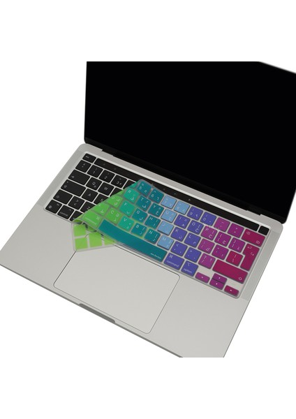 Macbook Pro Klavye Kılıfı 13 inç M1-M2 UK(EU) Arapça Baskı A2338 A2289 A2251 A2141 Uyumlu Dazzle