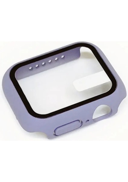 Apple Için Temperli Cam + Kapak Izle Vaka 44MM Ekran Koruyucu Apple Izle Aksesuarları