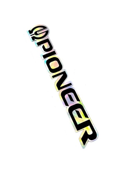 Pıoneer Hologramli Sticker - Oto Pıoneer Sticker -Boyut 15X2,5 cm