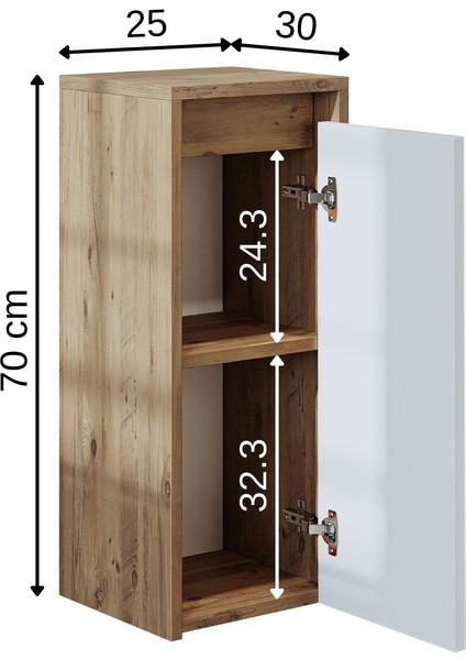 Suntalam 70 x 25 cm Banyo Boy Dolabı fiyatları