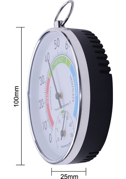 Yieryi Kapalı Açık Termohigrometre Sıcaklık Ölçer Kalitesi Büyük Yuvarlak Termohigrometre Hava Istasyonu Sıcaklık Monitörü 10 cm Renkli Tip (Yurt Dışından) indirimleri