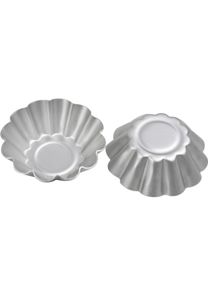 Bradoo-12 Adet Reusablemini Yuvarlak Yapışmaz Tart Tava Tartlet Kalıpları Yumurta Tart Kalay Muffin Dıy Kek Yapışmaz Kalıpları Pasta Araçları (Yurt Dışından)