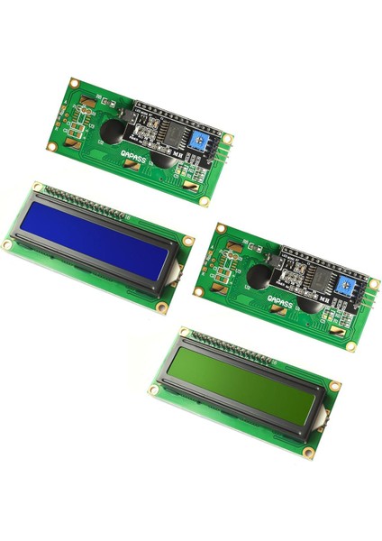 LCD1602 1602 LCD Modül Mavi Sarı Yeşil Ekran 16X2 Karakter LCD Ekran PCF8574T PCF8574 Iıc I2C Arayüzü 5 V Arduino Için (Yurt Dışından)