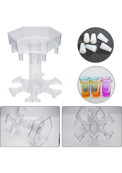 Gl Sıvı Dolum Için Xagonal Dispenser Tutucu, Kuyruk, Soda, Party Bar Dispenseri, Şeffaf (Yurt Dışından)