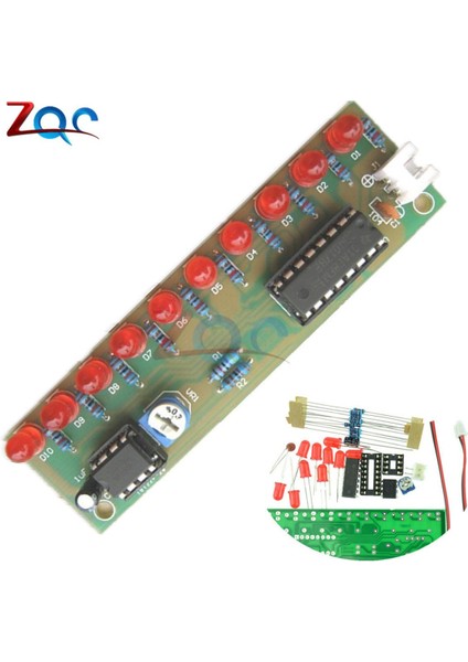 NE555 + 4017 Uygulama Öğrenme Kitleri LED Işıklar Modülü Elektronik Paket 3-4.5V Arduino Için Dıy (Yurt Dışından)