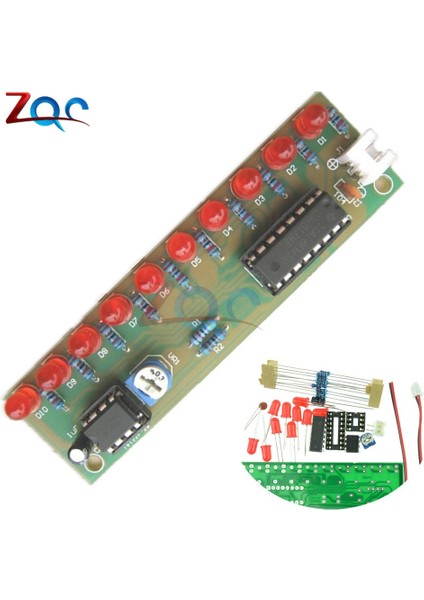 NE555 + 4017 Uygulama Öğrenme Kitleri LED Işıklar Modülü Elektronik Paket 3-4.5V Arduino Için Dıy (Yurt Dışından)