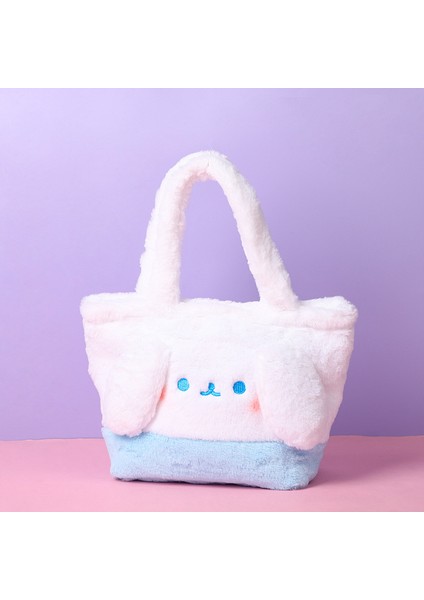 Meng Meng Peluş Üç Boyutlu El Çantası Kış Açık Omuz Crossbody Çanta Öğrenci Bayan Çantası El Çantası (Yurt Dışından)