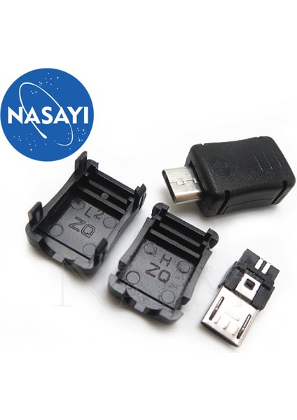 5 Adet USB Fişi Üç Parçalı Set Mikro USB Erkek Kafa Kaynak Teli Toka Kabuk Şarj MK5P Arayüzü (Yurt Dışından)